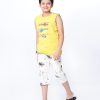 Yellow sleeve-less T-Shirt