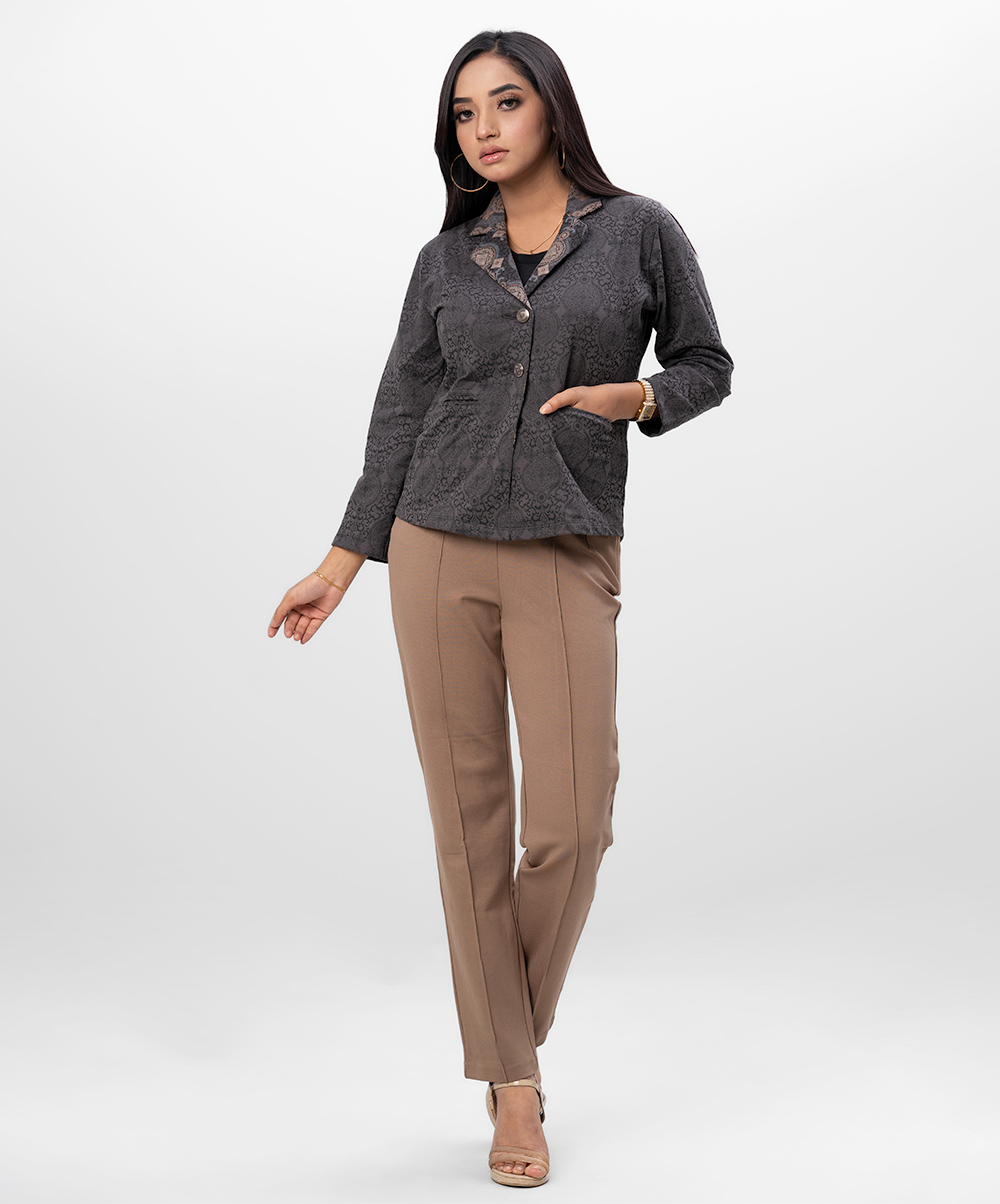 Second Female - Levelup Blazer 59845 - 6144 Mid Brown Melange