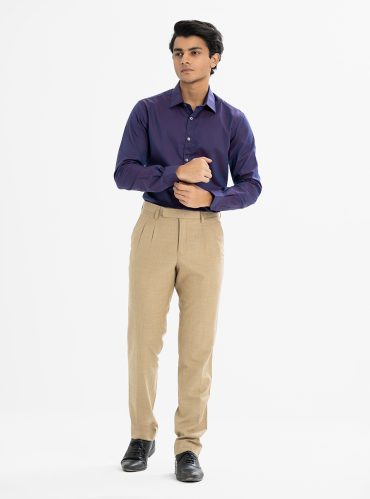 Mauve Cotton Long Sleeve Business Formal Shirt