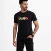 Men's t-shirt in cotton single jersey fabric. Crew neck, short sleeves. Print on the chest.